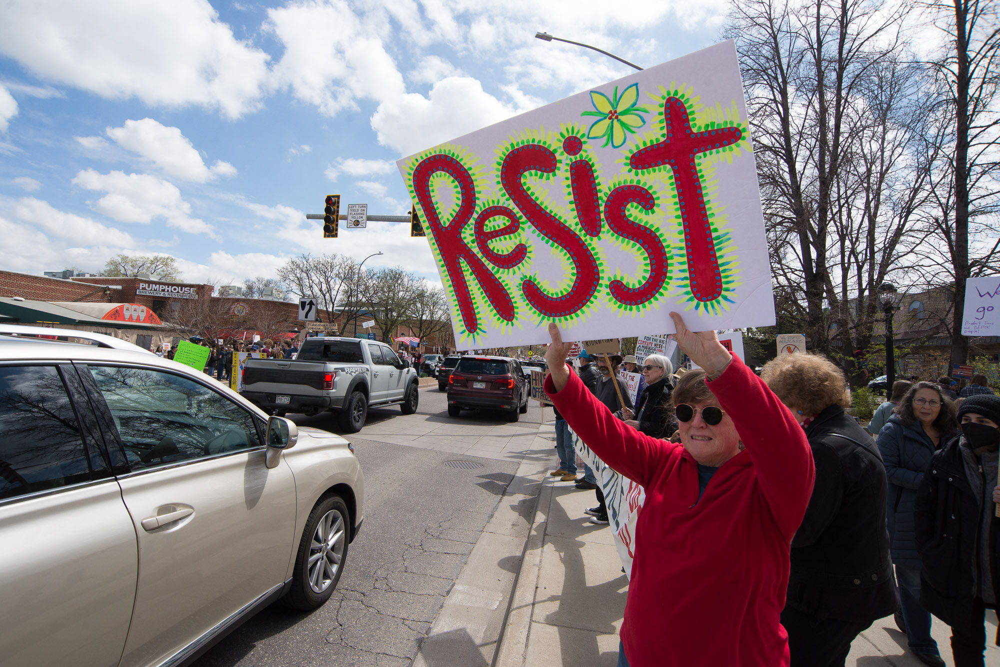 Indivisible Longmont community members